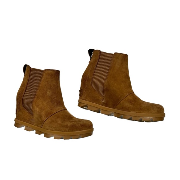 Sorel Shoes - Sorel Joan of Arc Wedge Chelsea Suede Boots, 6 1/2